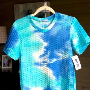 Tie-dye Waffle Top